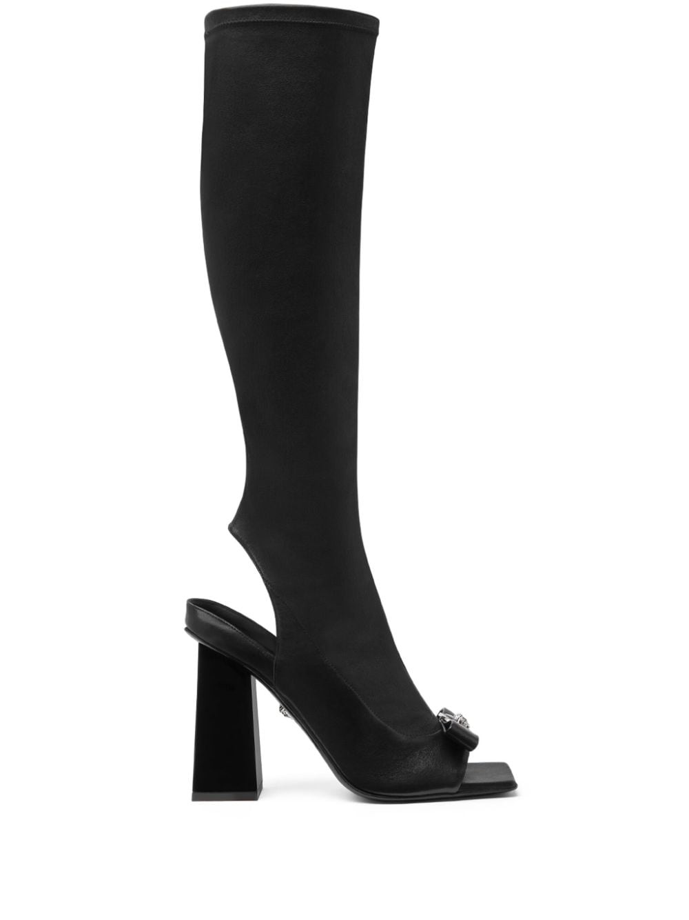 100mm Medusa-plaque knee-high boots - 1