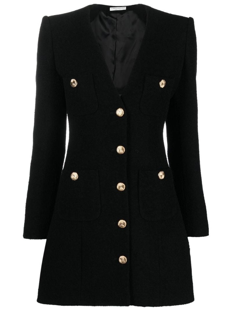 V-neck blazer dress - 1