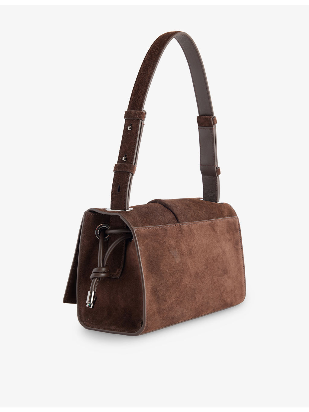 Baggy Small Suede Shoulder Bag - 5