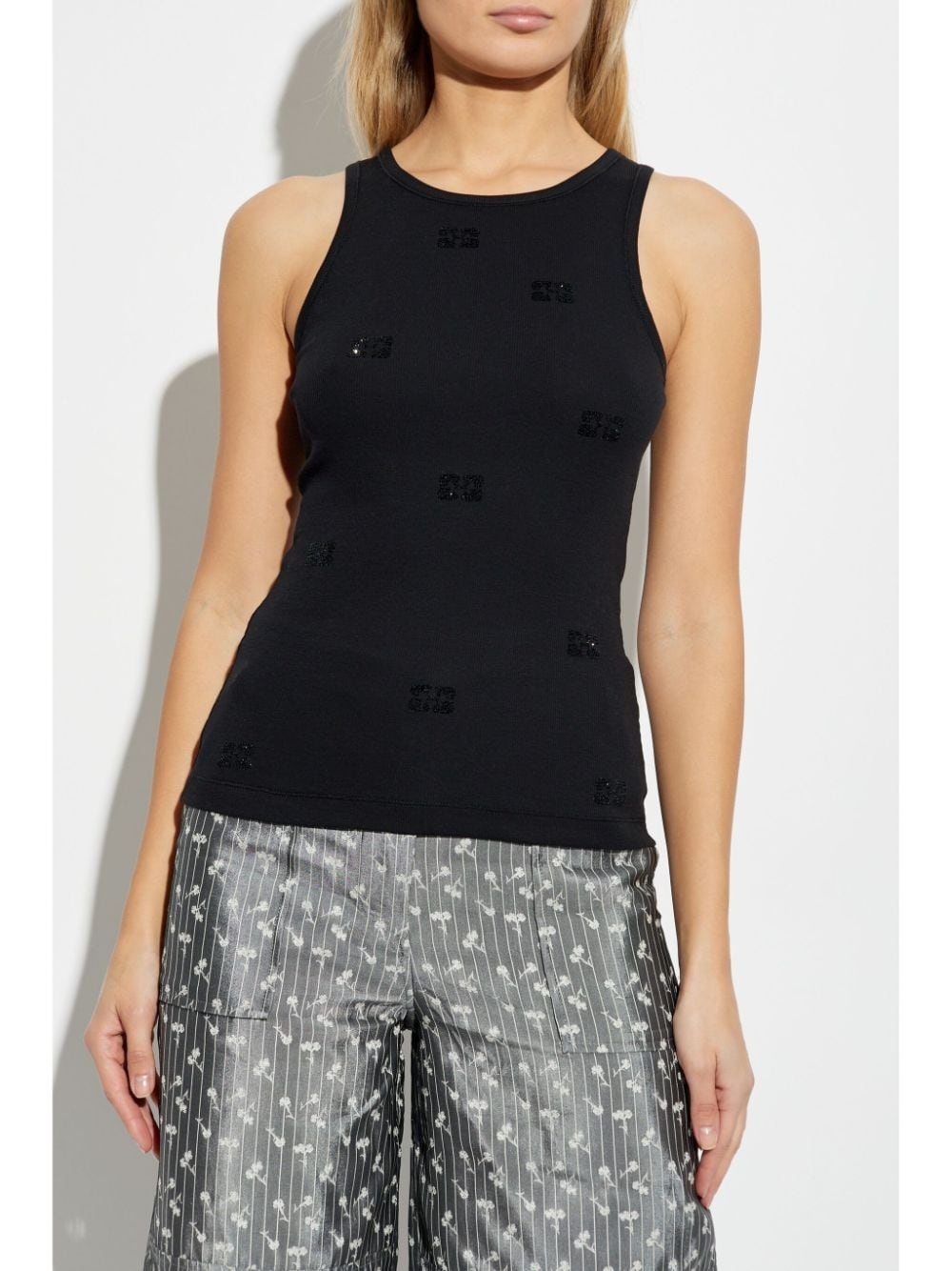 rhinestone-embellished tank top - 3