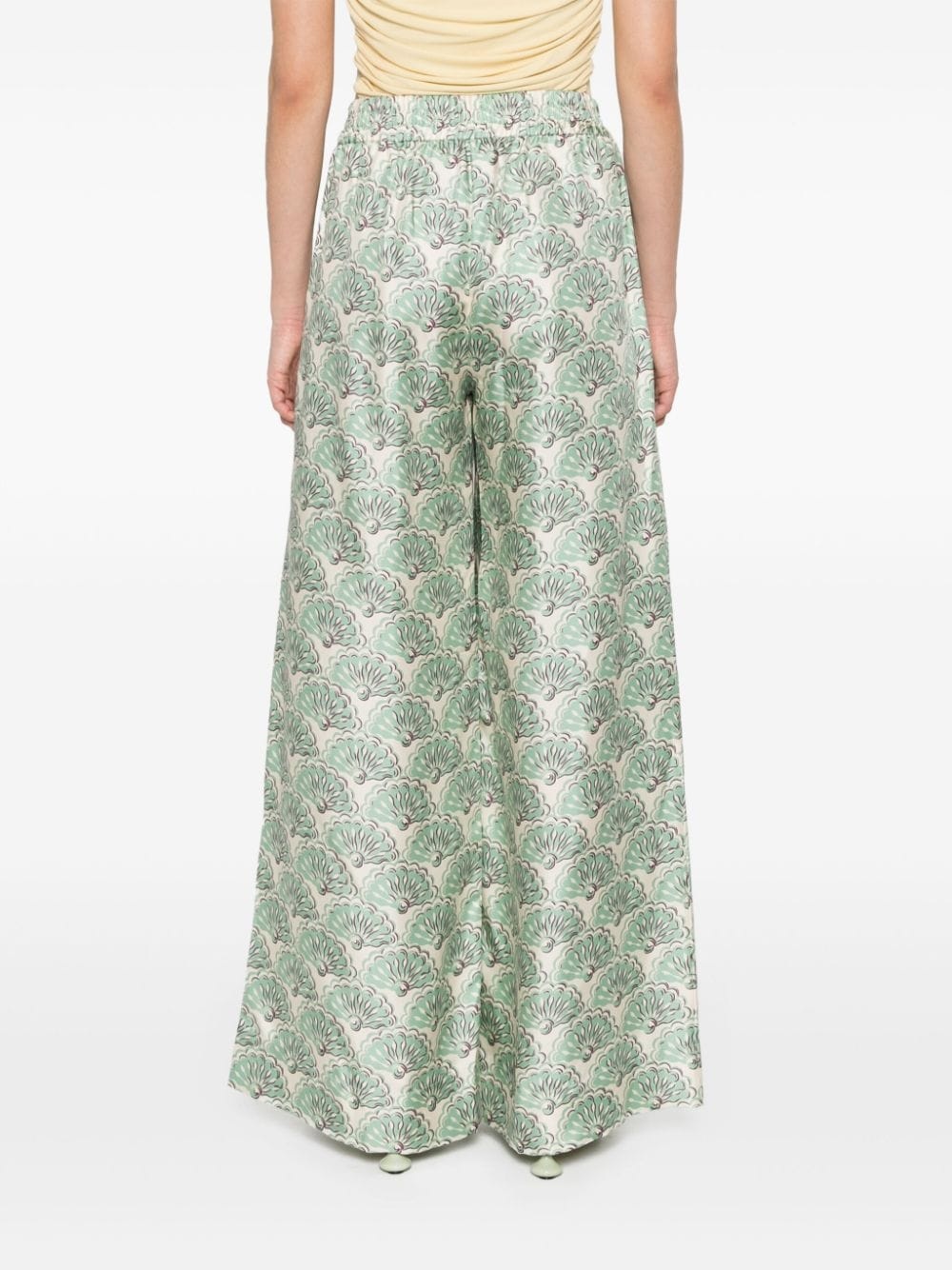 high-waist palazzo pants - 4