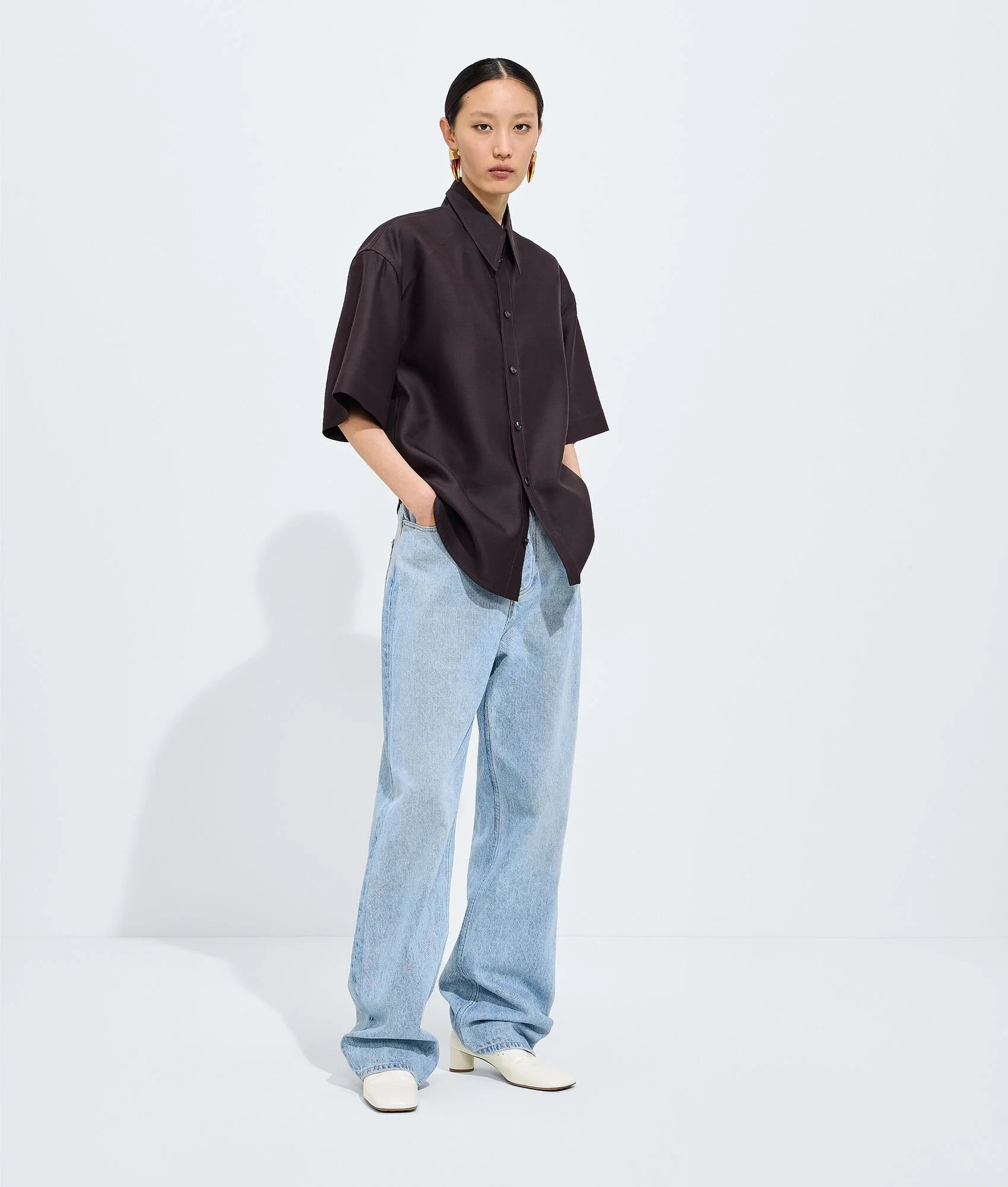 Sky Bleached Wide Leg Jeans - 1