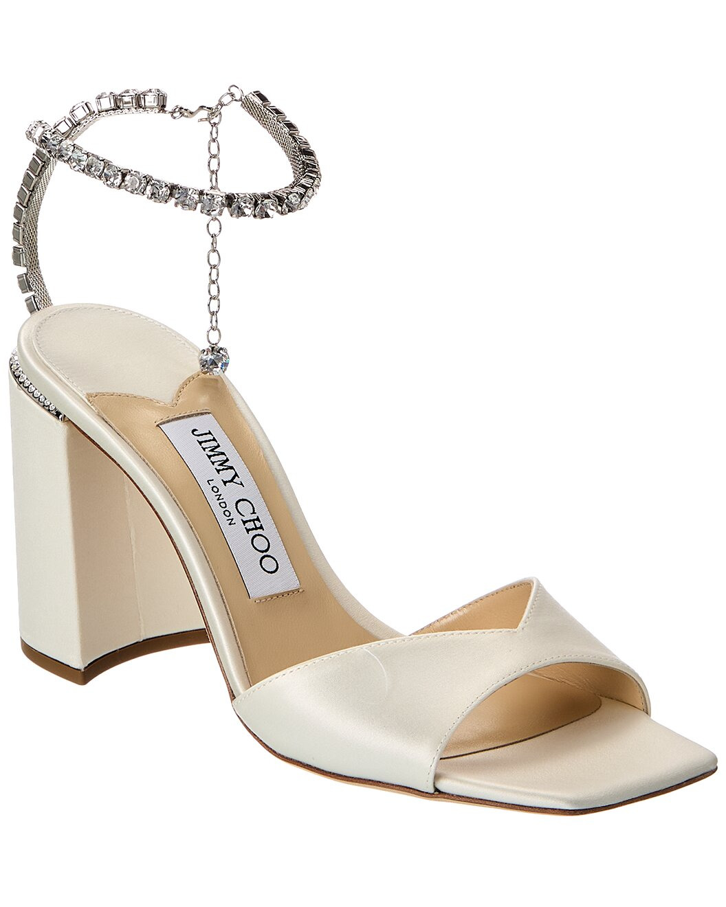 Jimmy Choo Saeda 85 Satin Sandal - 1