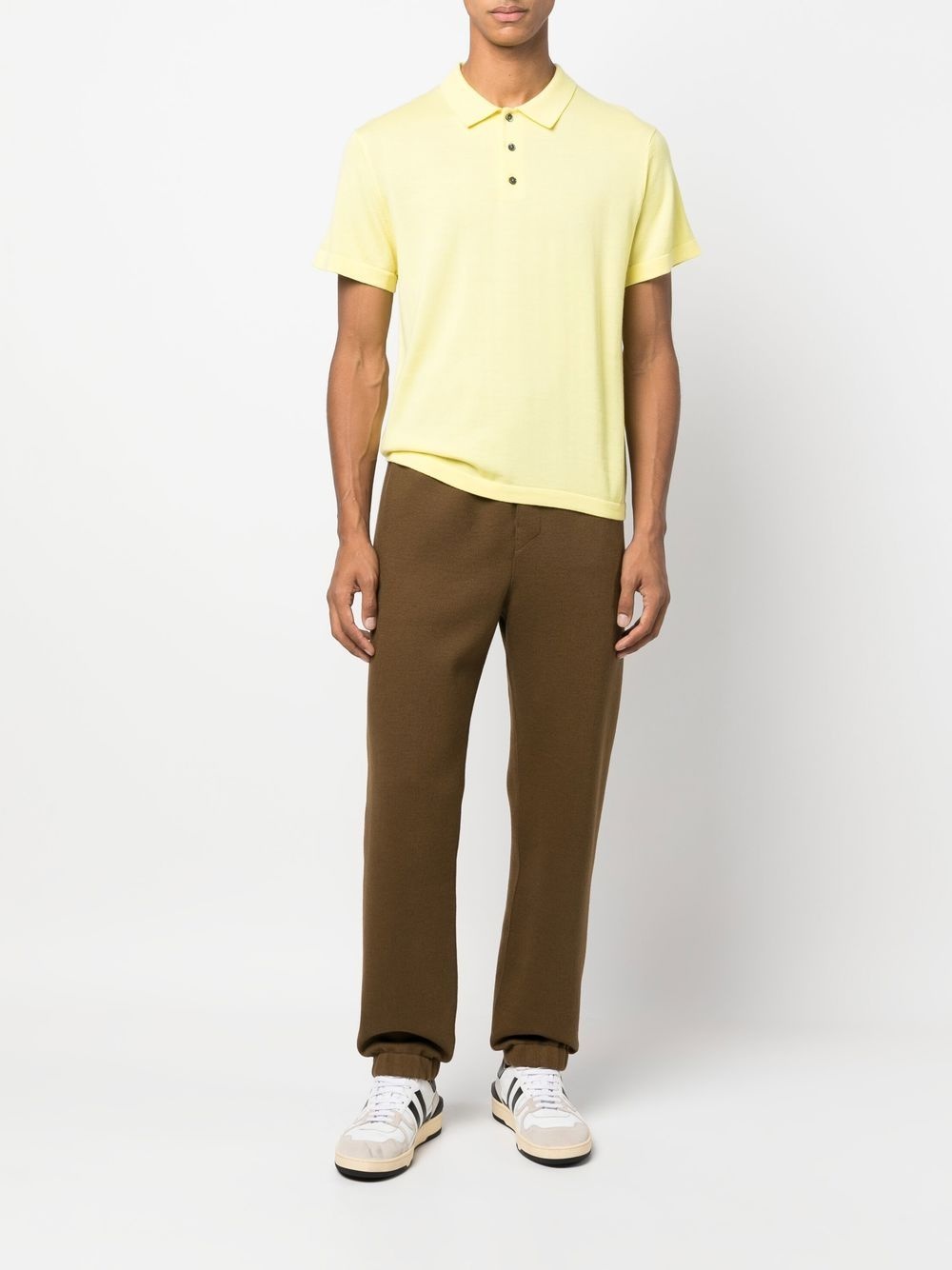 short-sleeve merino polo shirt - 2