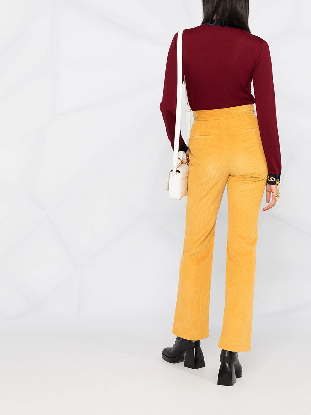 two-tone slim jumper - 4