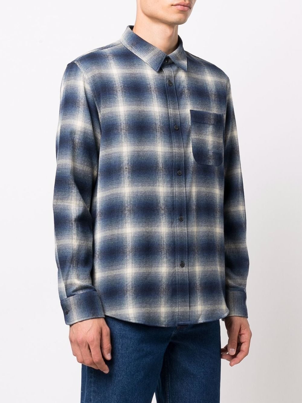 plaid check pattern shirt - 3