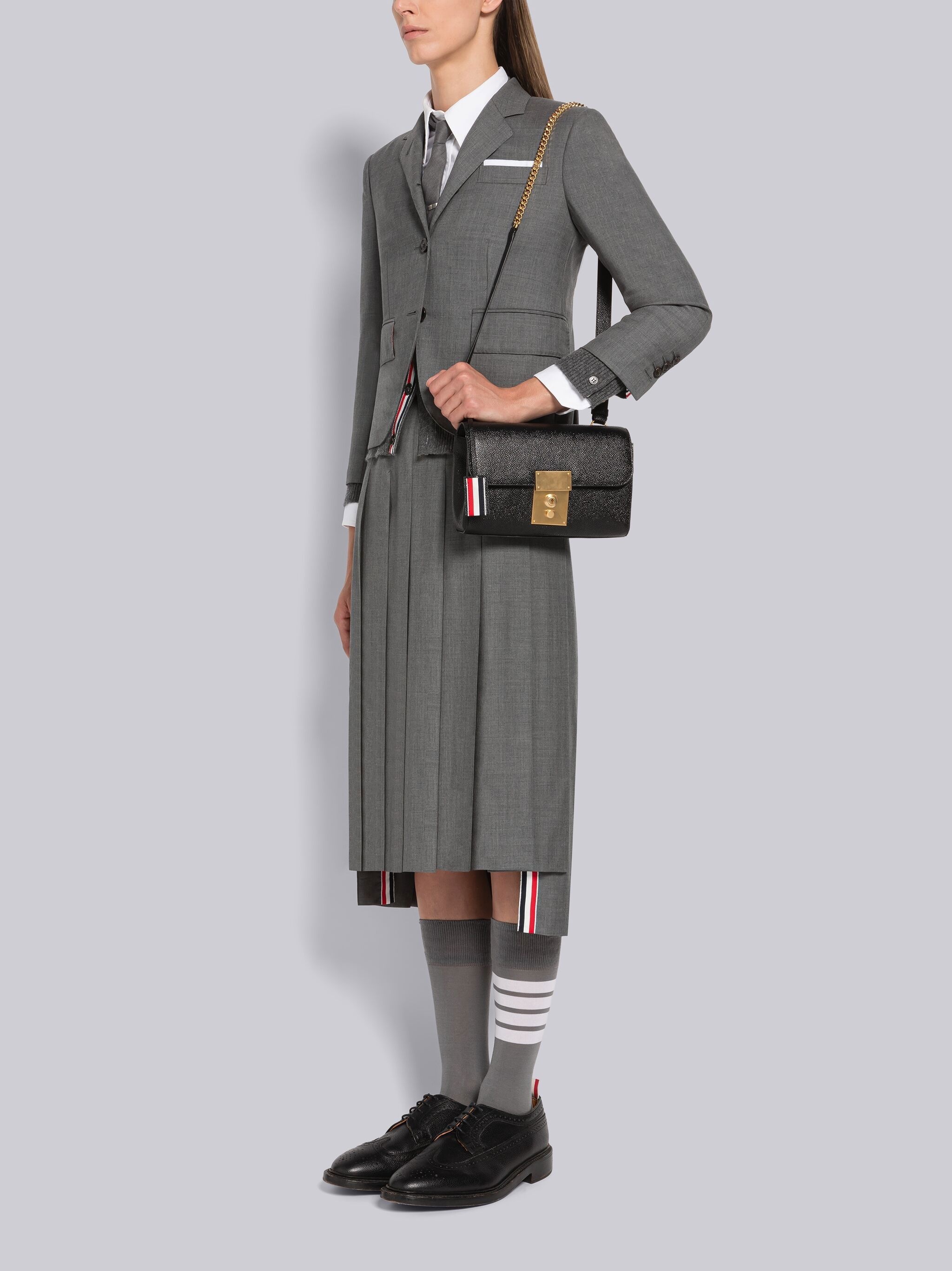 Black Calf Leather Mrs. Thom Belt Bag - 6
