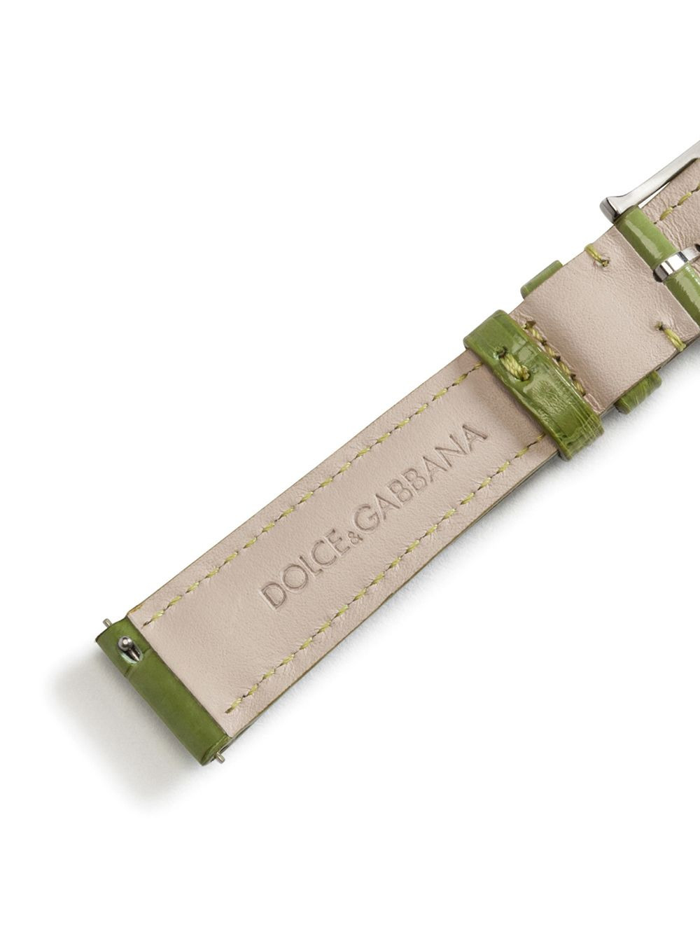 logo-embossed watch strap - 3