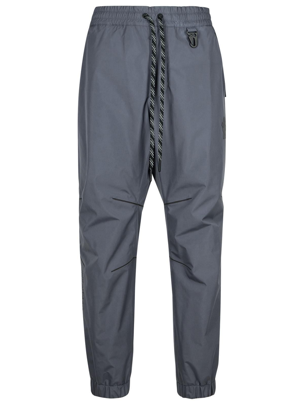 Moncler Grenoble 'Jogger' Grey Polyester Pants Men - 1