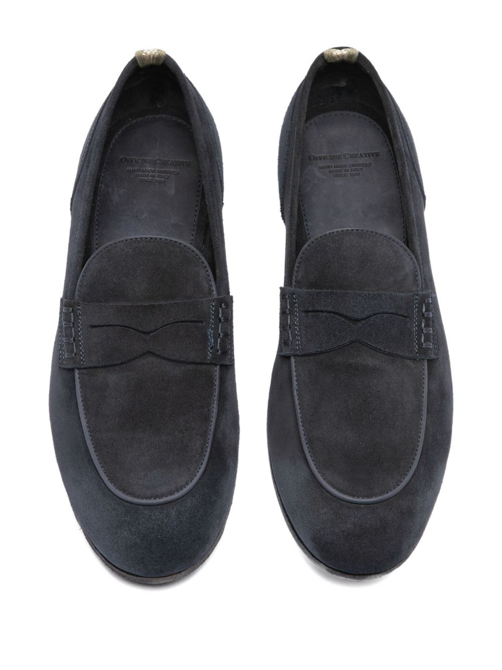 penny-stitched suede loafers - 3