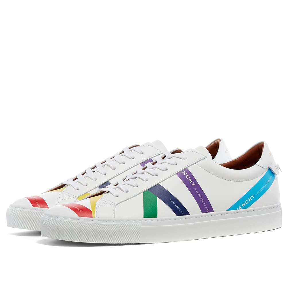 Givenchy Rainbow Tape Logo Urban Street Sneaker - 1