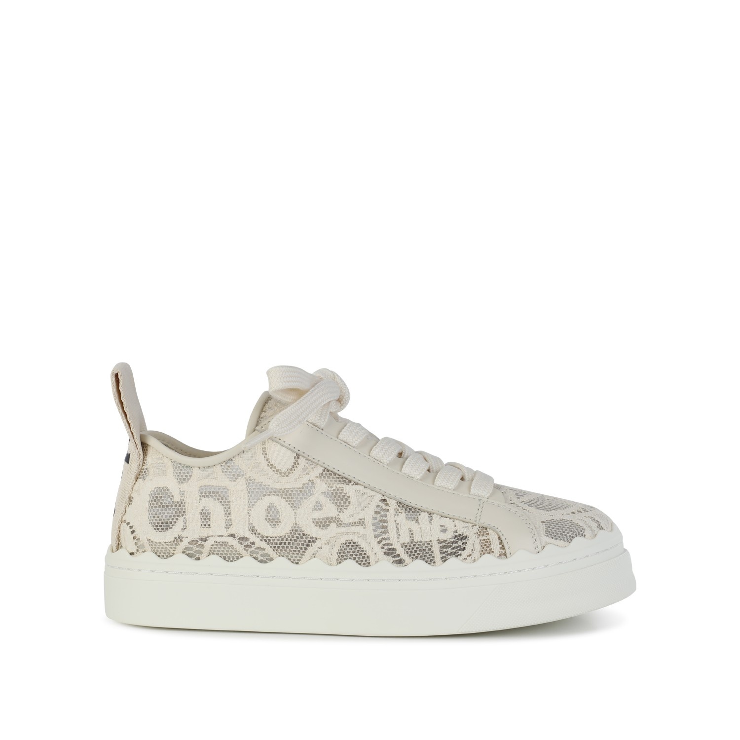 Chloé MILD BEIGE CANVAS LAUREN SNEAKERS palazzobelli REVERSIBLE