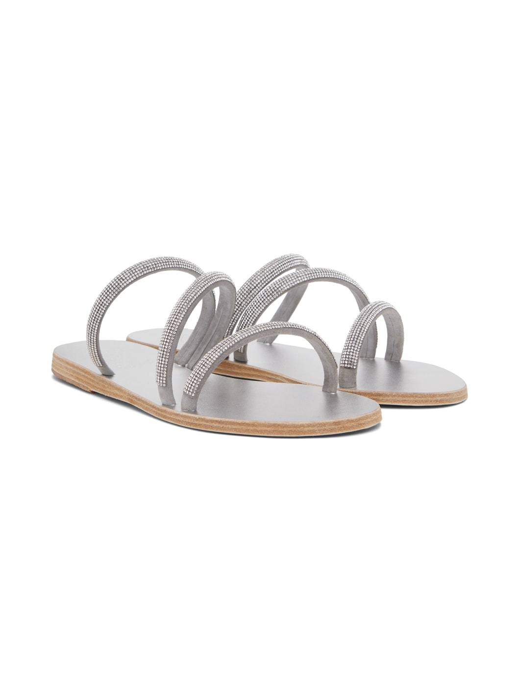 Silver Polytimi Diamante Sandals - 4