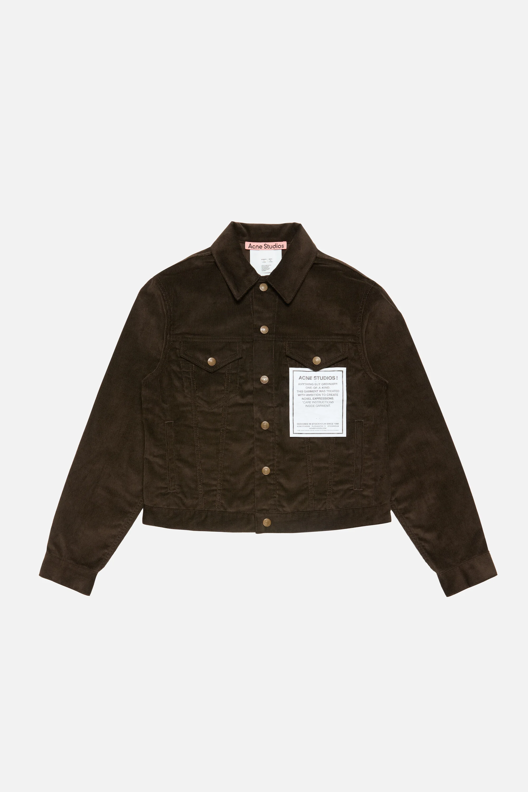Corduroy jacket - Dark brown - 1