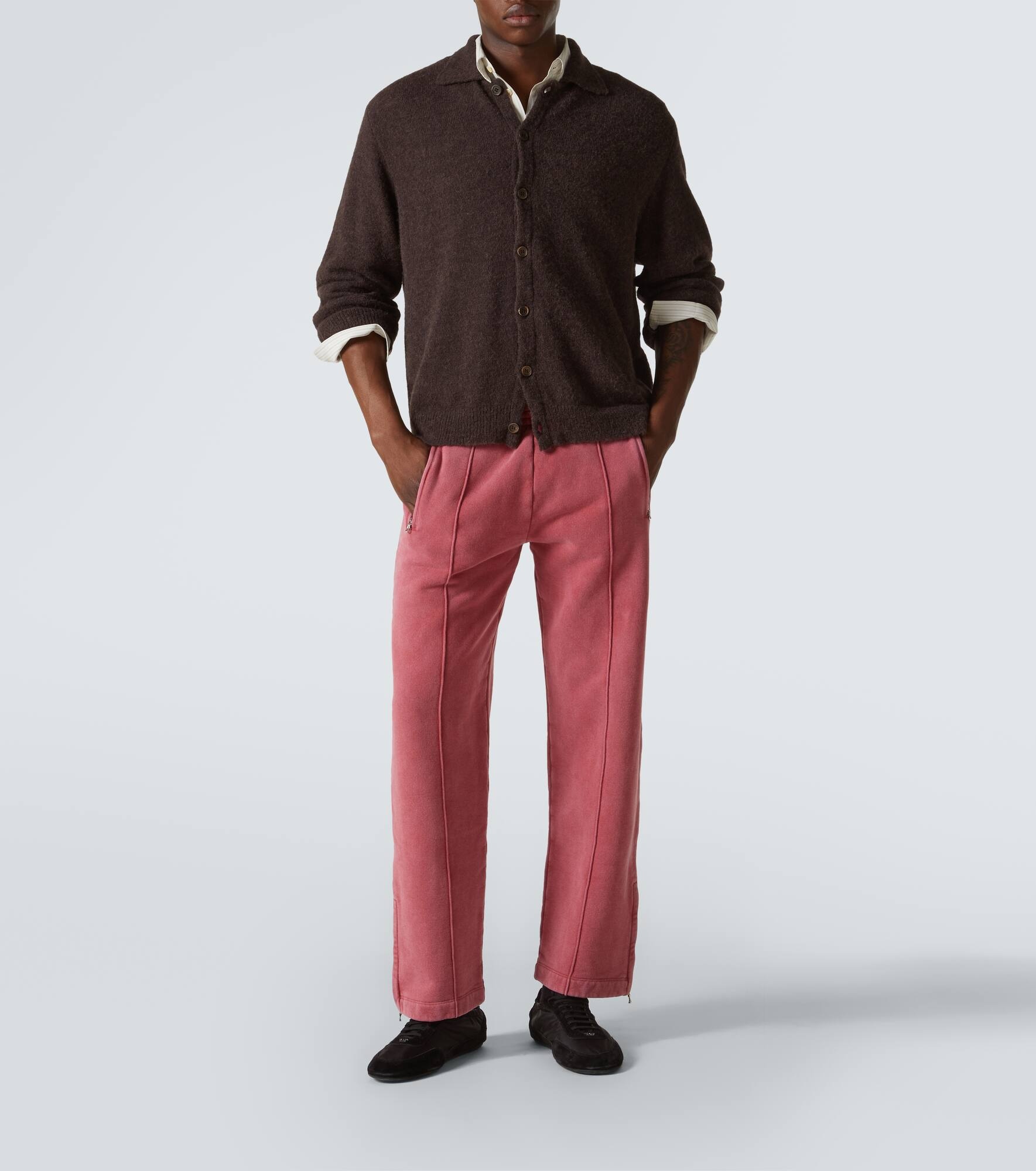 Cotton jersey track pants - 2