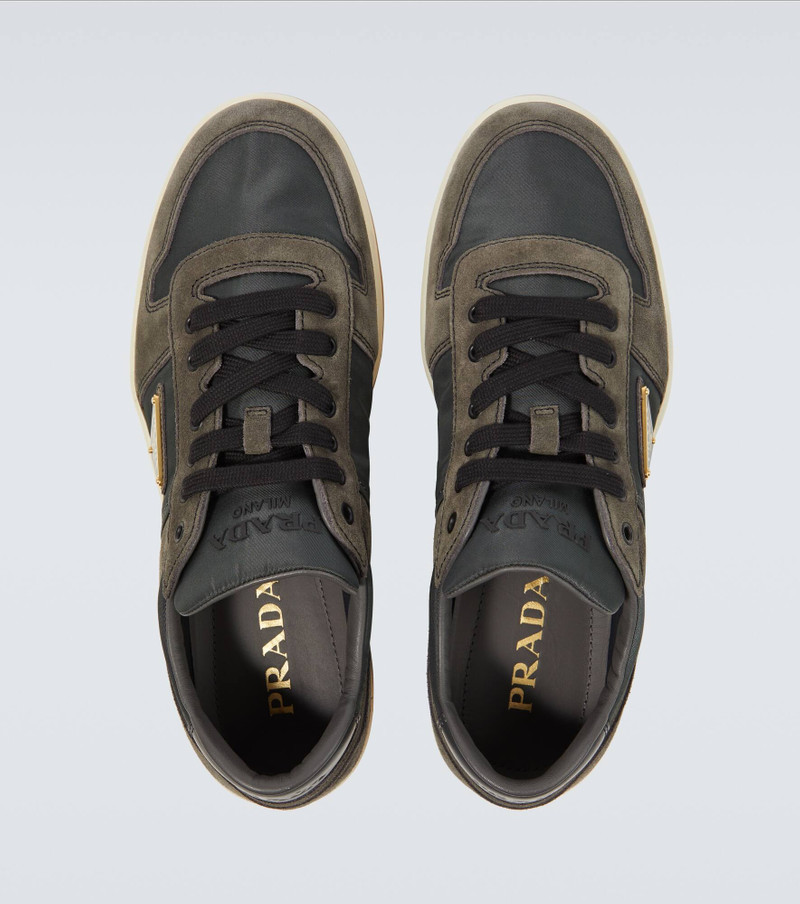 Re-Nylon and suede sneakers 4