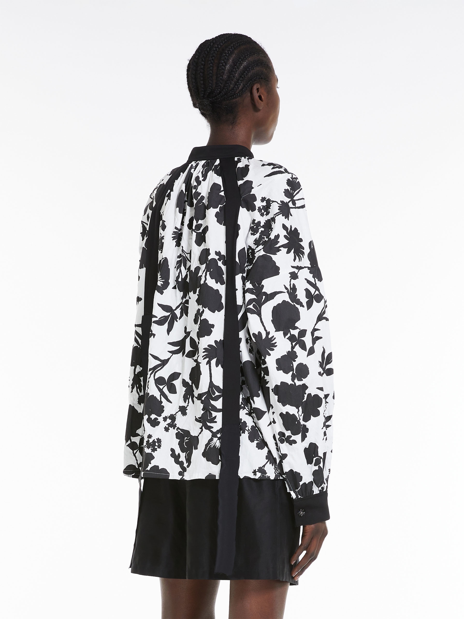 GAETANA Floral satin shirt - 4