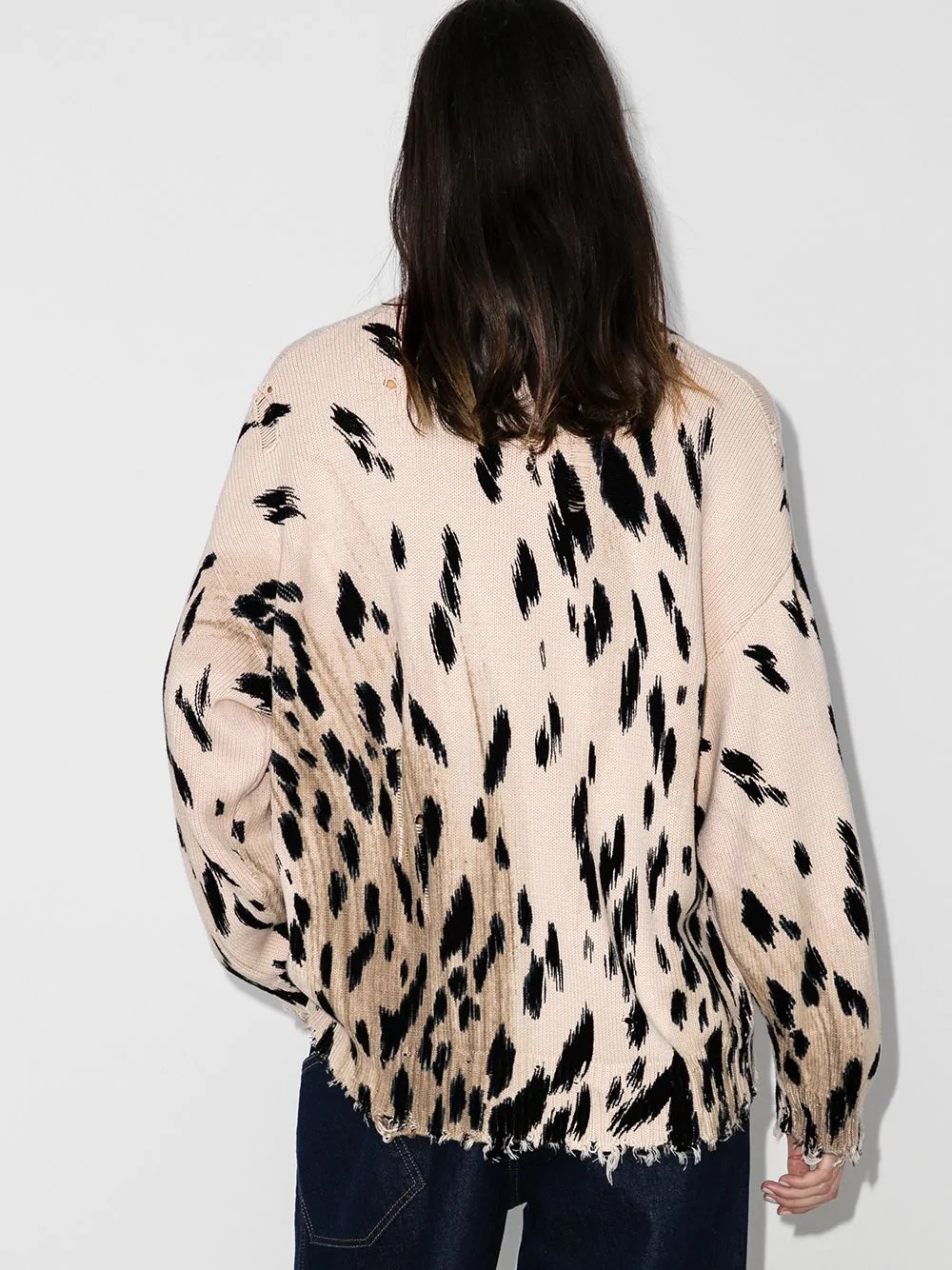 oversize cheetah jumper - 3