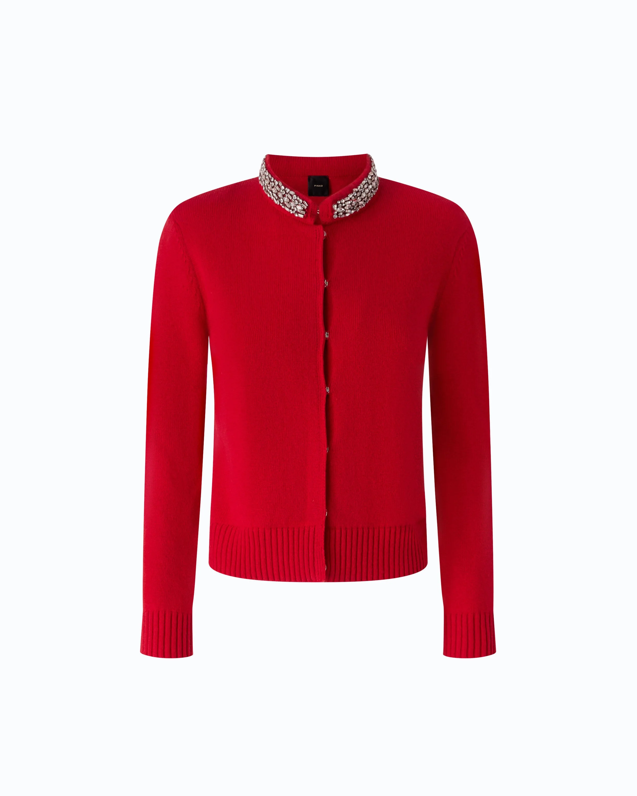 CARDIGAN WITH JEWEL COLLAR - 1