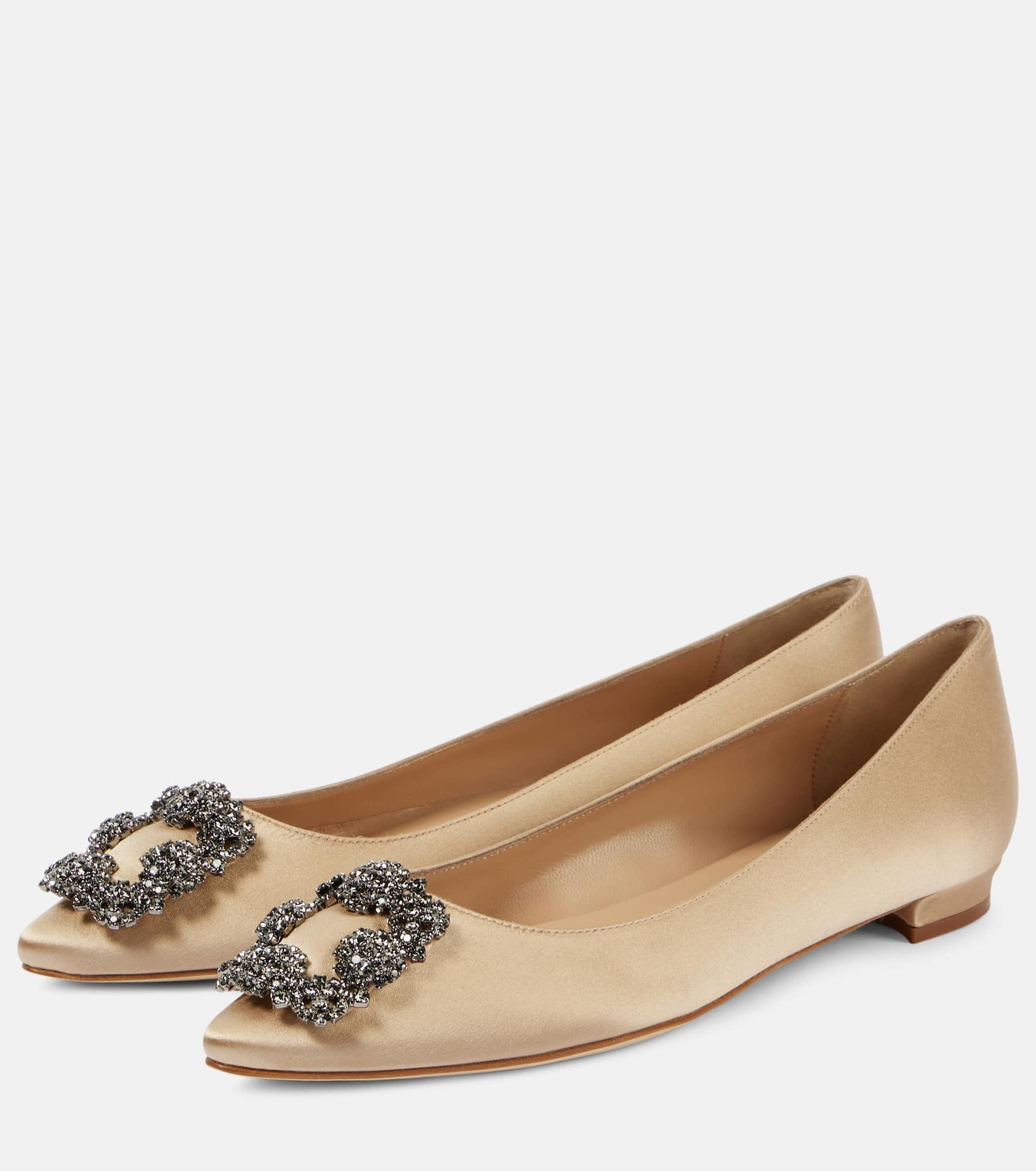 Hangisiflat 70 embellished satin ballet flats - 5