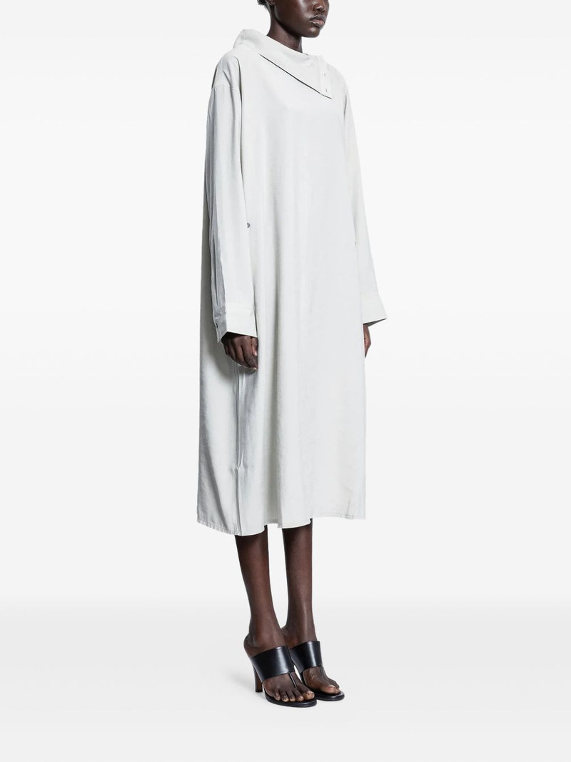 Leat high-neck draped dress 3