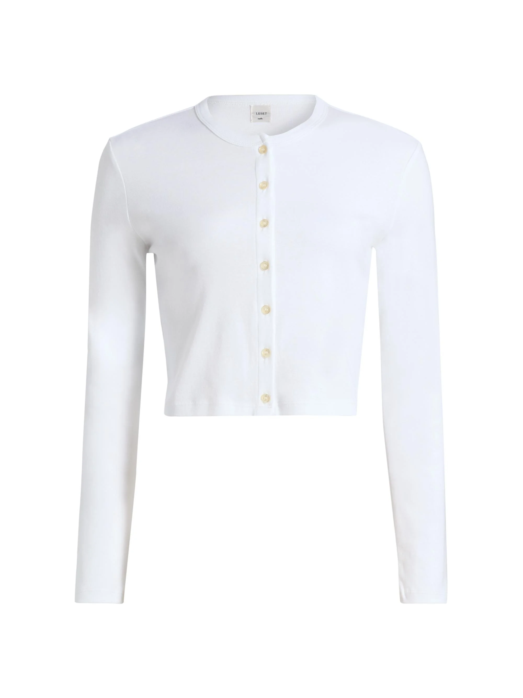 Women's Nando Cotton Crop Cardigan - White - 1