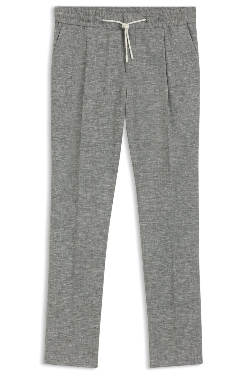 SLIM-FIT TROUSERS IN PERFORMANCE SHARKSKIN 1
