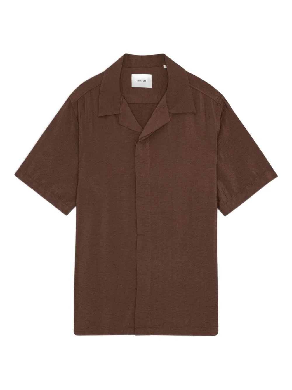 Hank revere-collar short-sleeve shirt - 1