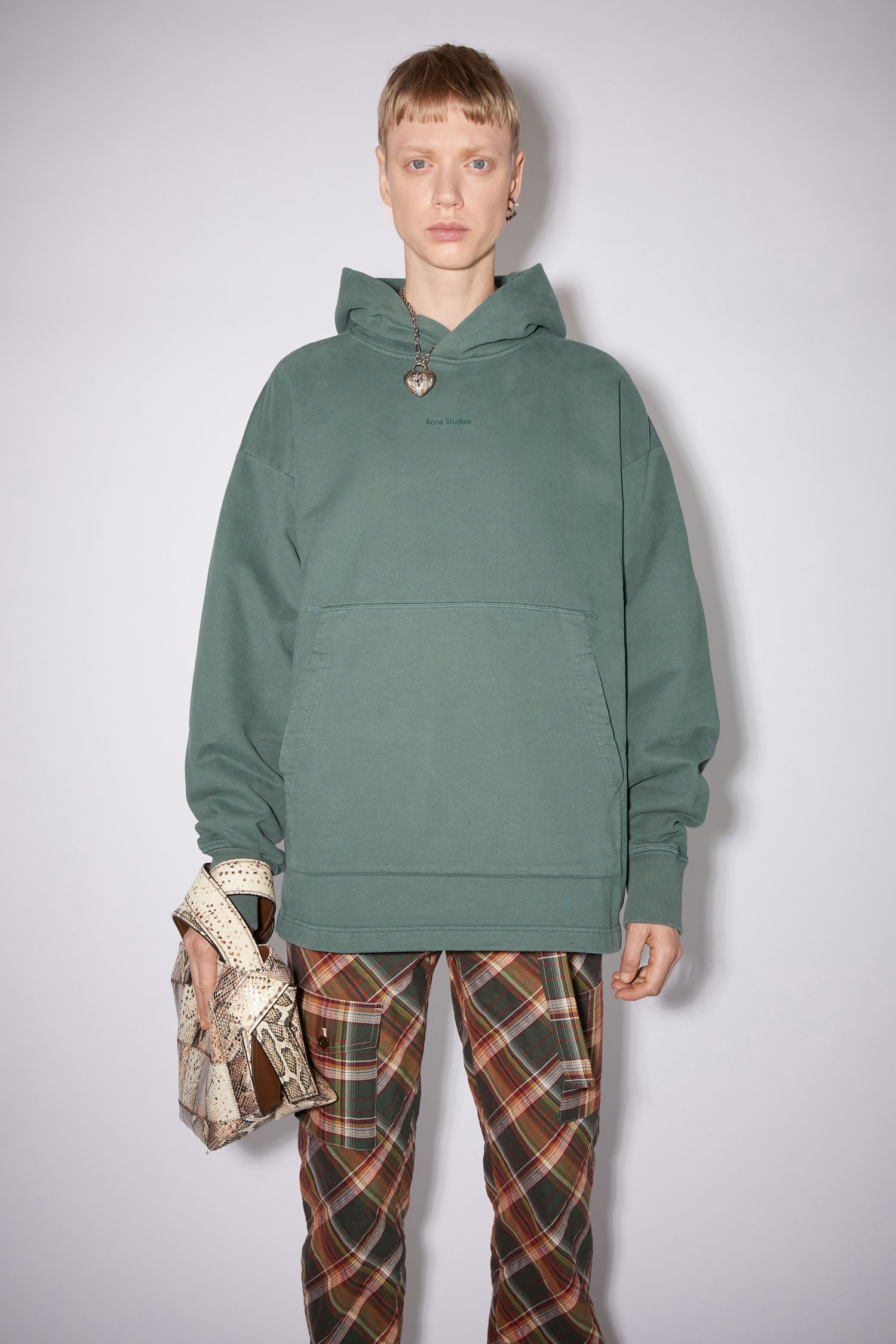 Hooded sweatshirt - Pine green - 2