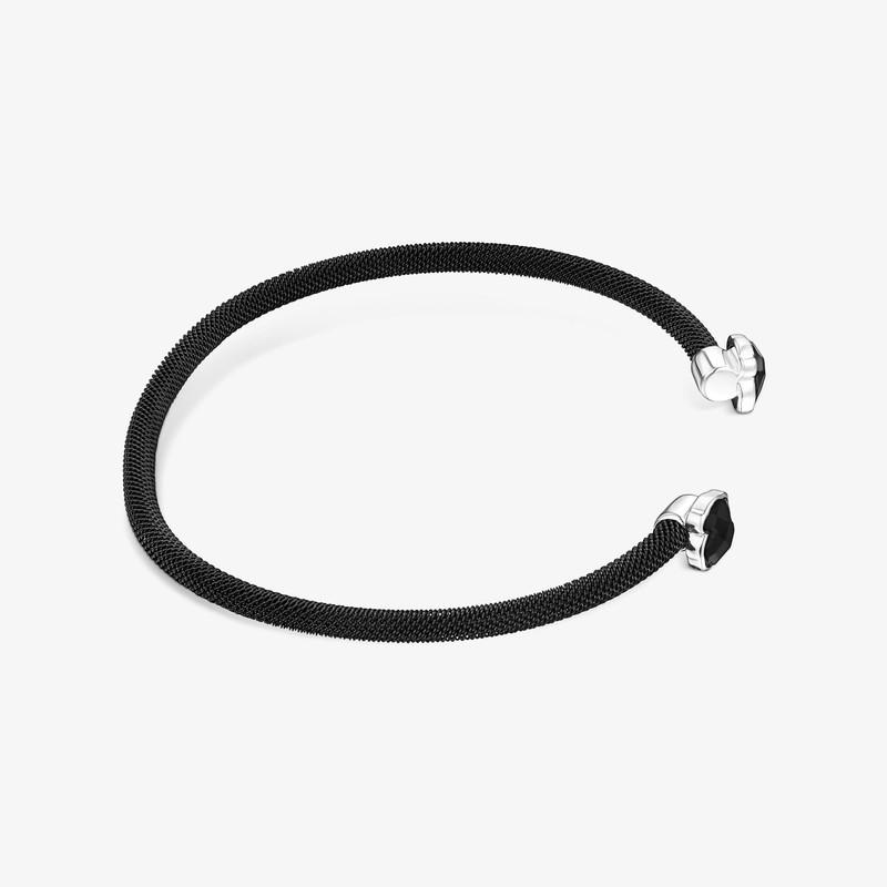 TOUS Fine black IP Steel Mesh Color Bracelet with Onyx outlook
