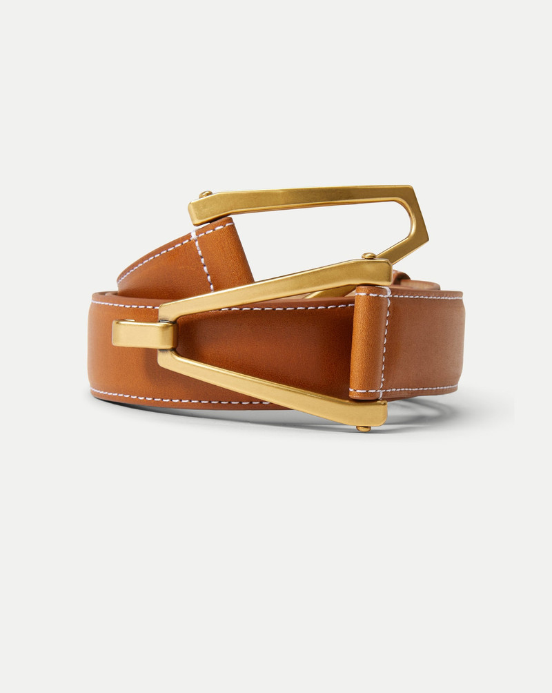V LEATHER BELT 3