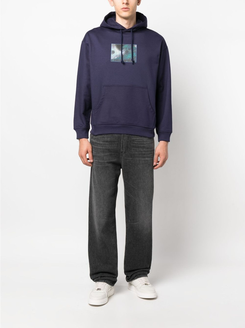 RASSVET graphic-print cotton hoodie outlook