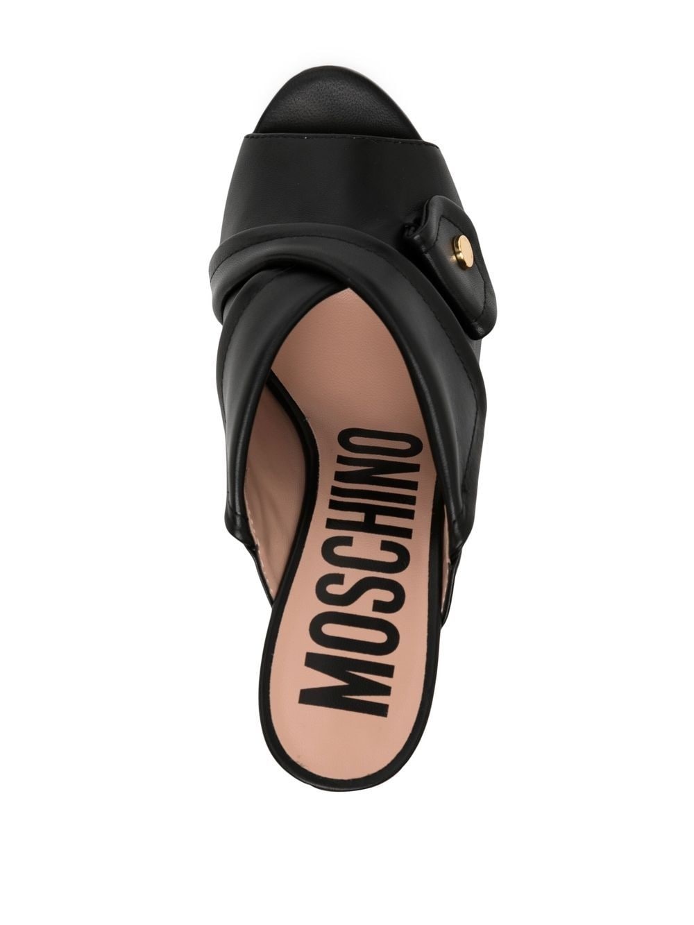 heeled leather mules - 4