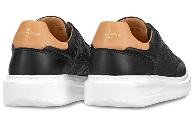 LOUIS VUITTON Beverly Hills Sneakers 'Black Monogram with Caramel Top' 1A7WGL - 4