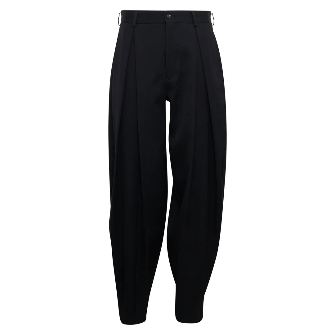 Wool Double Weave Gabardine Pants - 1