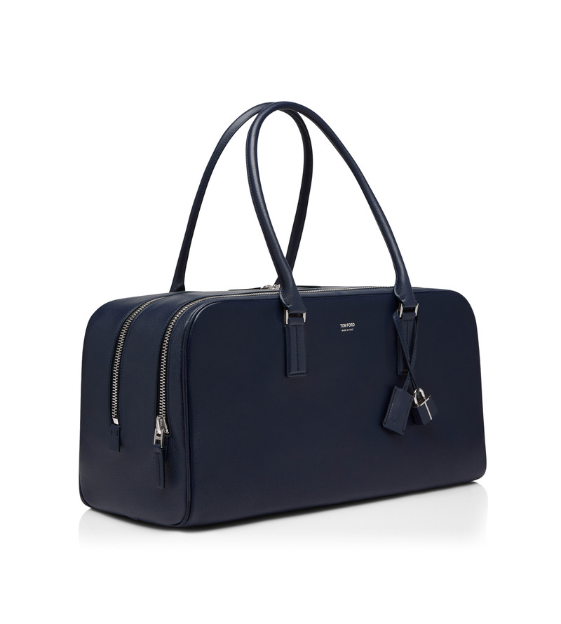 TOM FORD SUPPLE GRAIN LEATHER DOUBLE ZIP BOWLING BAG outlook