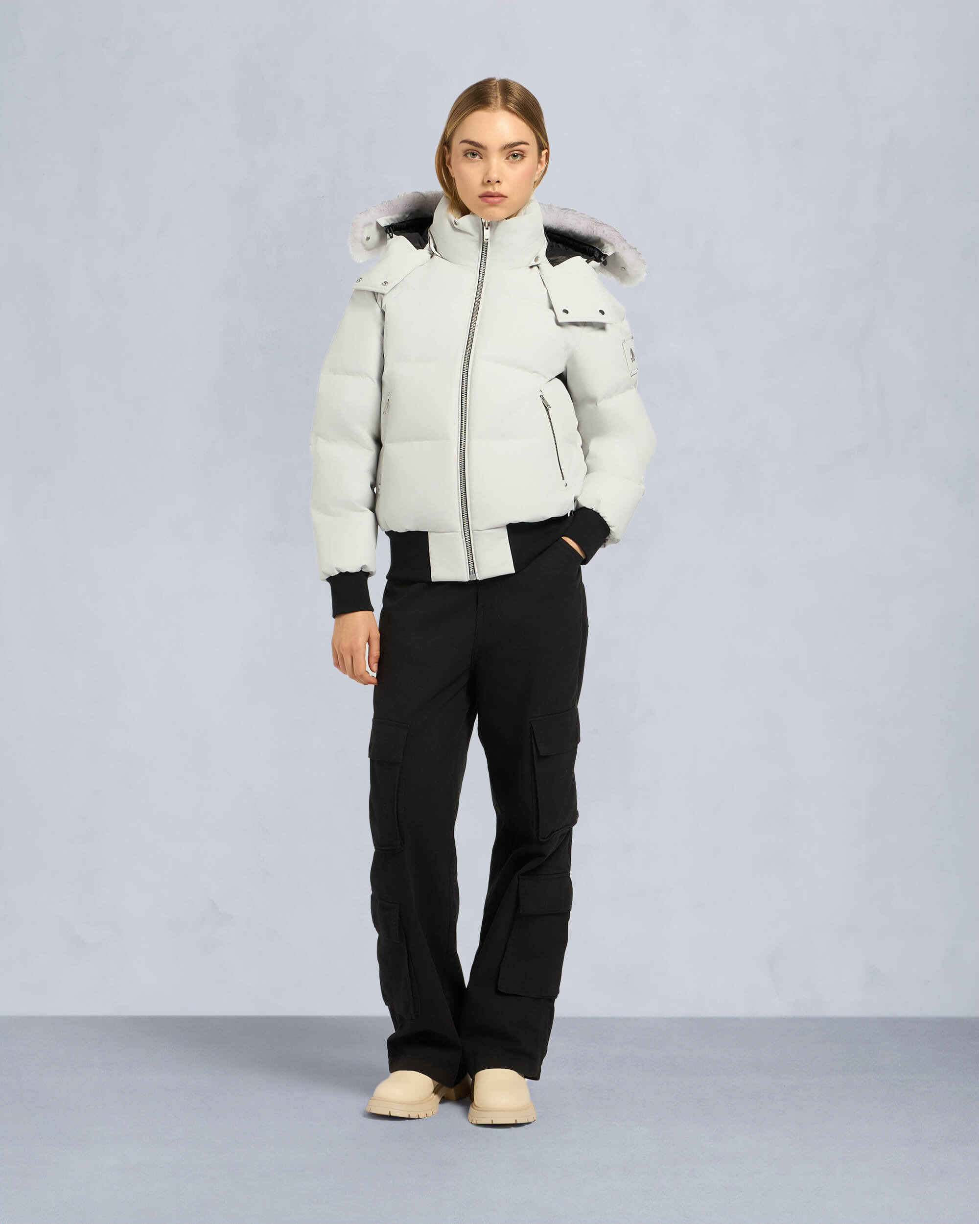 CLOUD SHEARLING BOMBER JACKET - 2