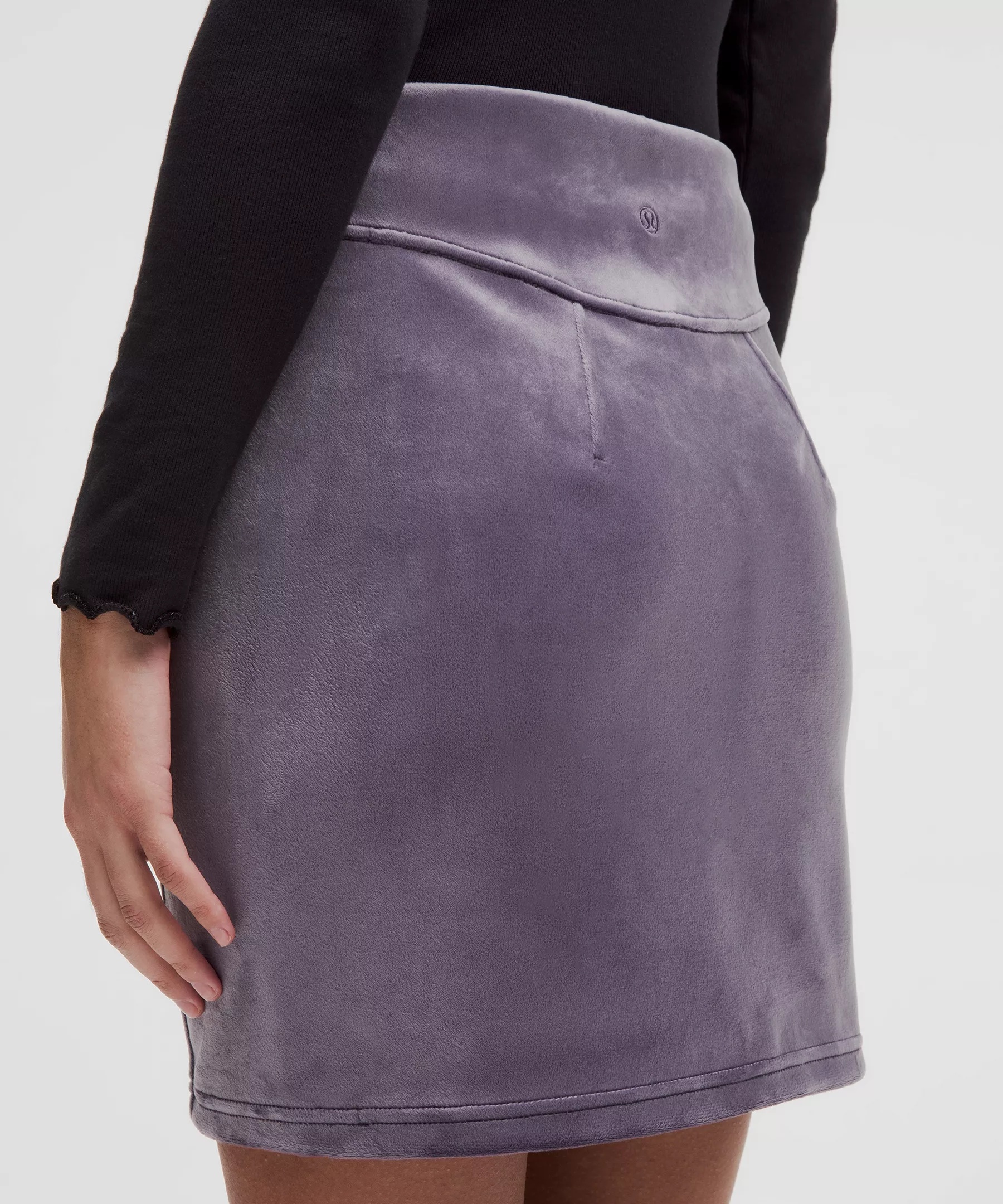 Scuba High-Rise Mini Skirt *Velvet - 5