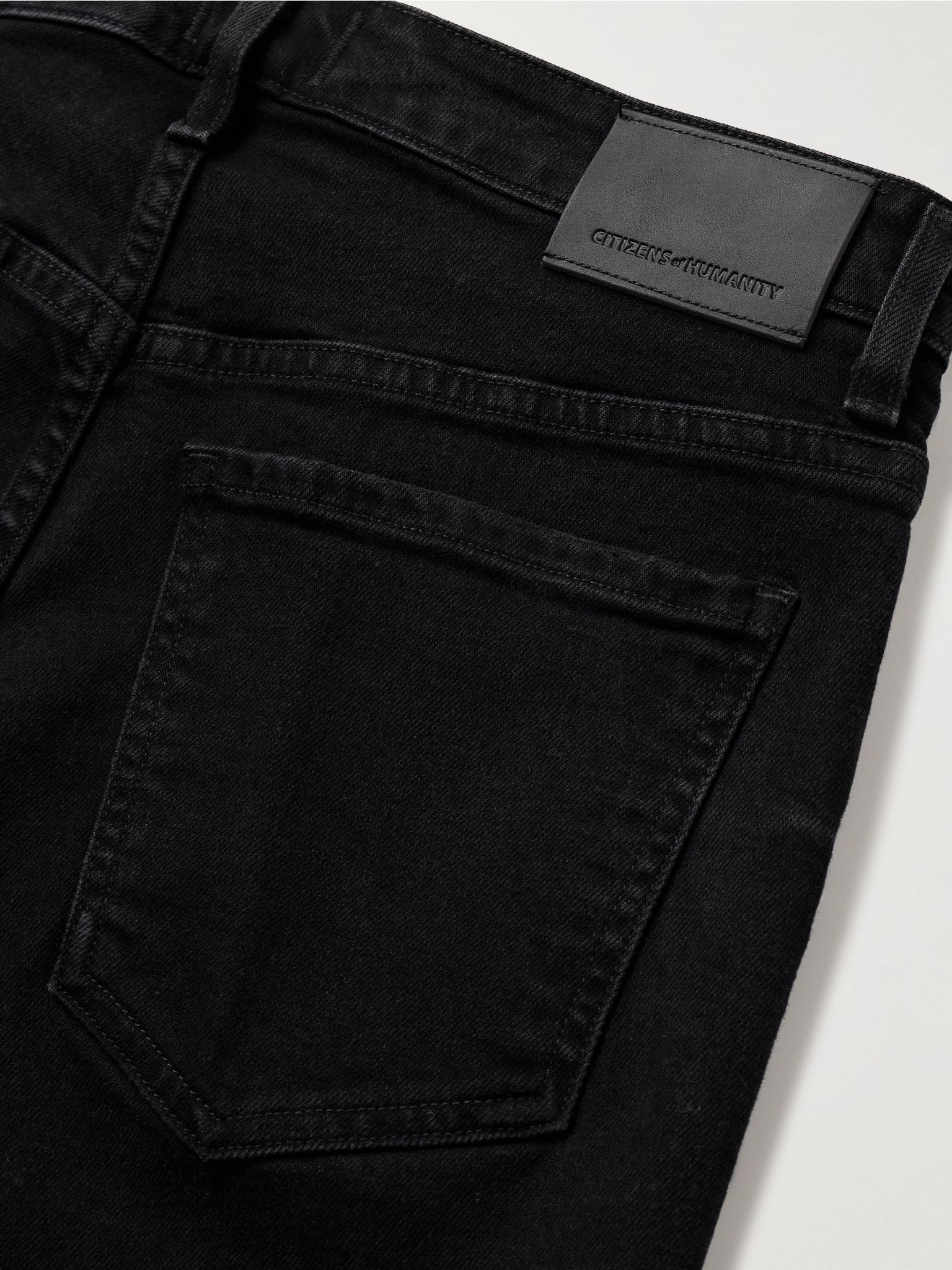 Zurie Ankle cropped high-rise straight-leg organic jeans Black - 5
