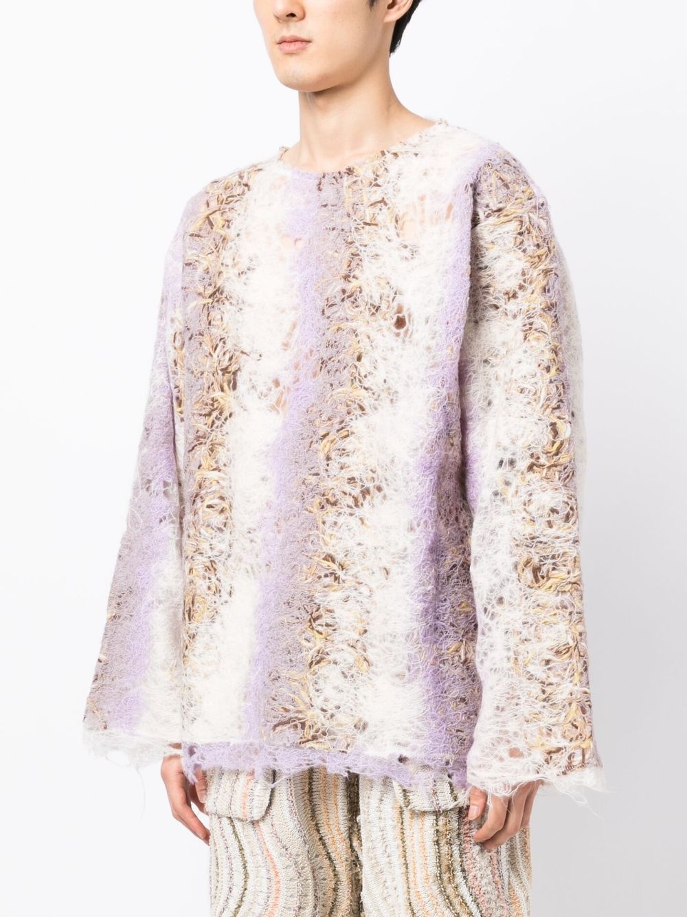 gradient-effect knitted jumper - 3