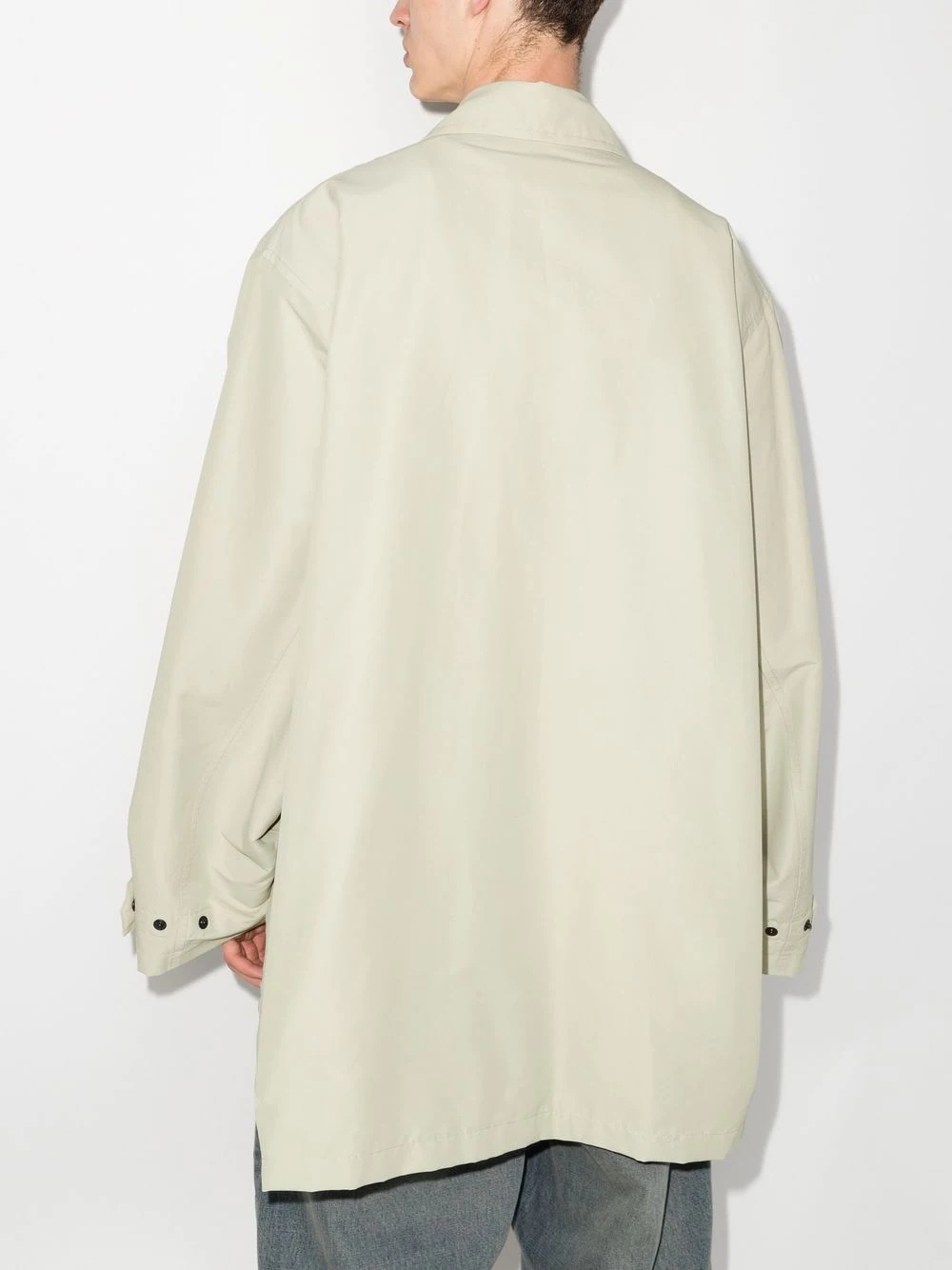 raglan-sleeve parka coat - 3