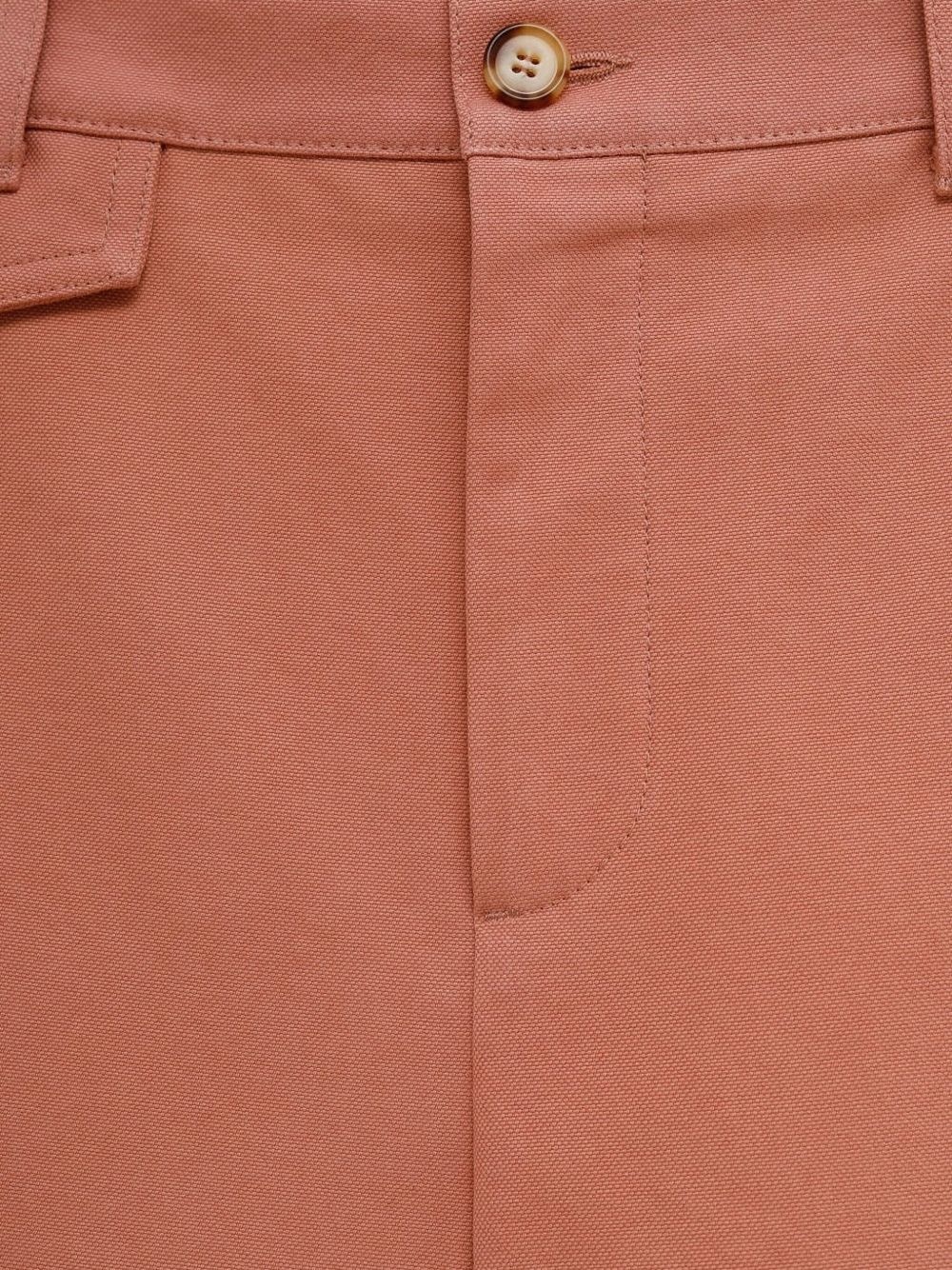 cotton straight trousers - 3