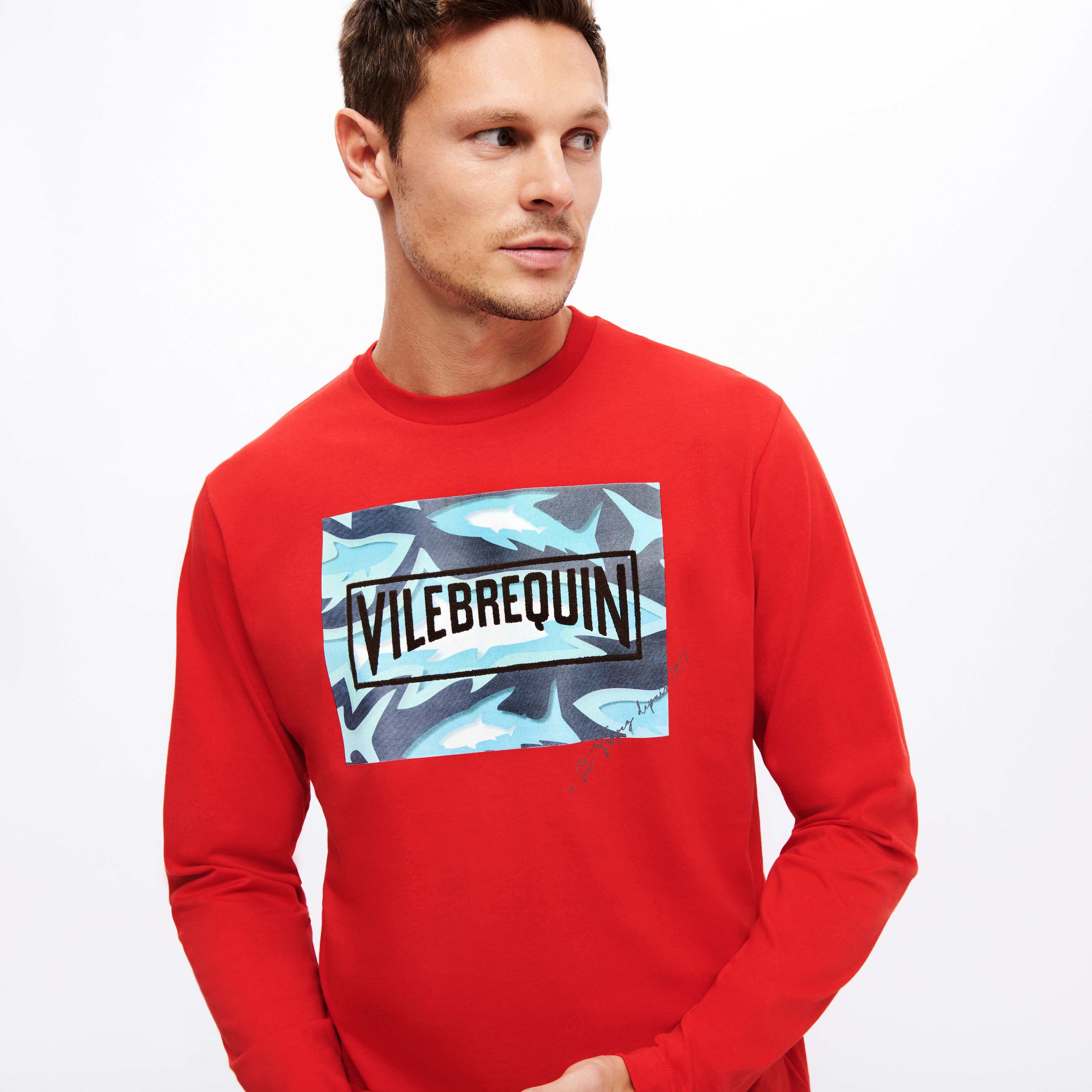Men Cotton T-Shirt Requins 3D - 6