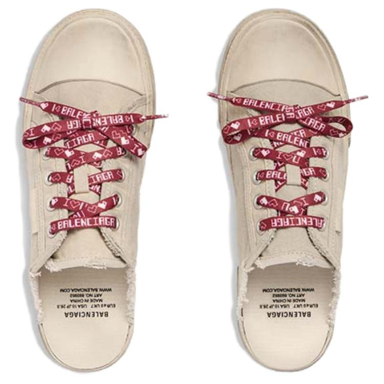(WMNS) Balenciaga Paris Mules 'White Destroyed Cotton and White Rubber' 693952W3PA59060 - 6