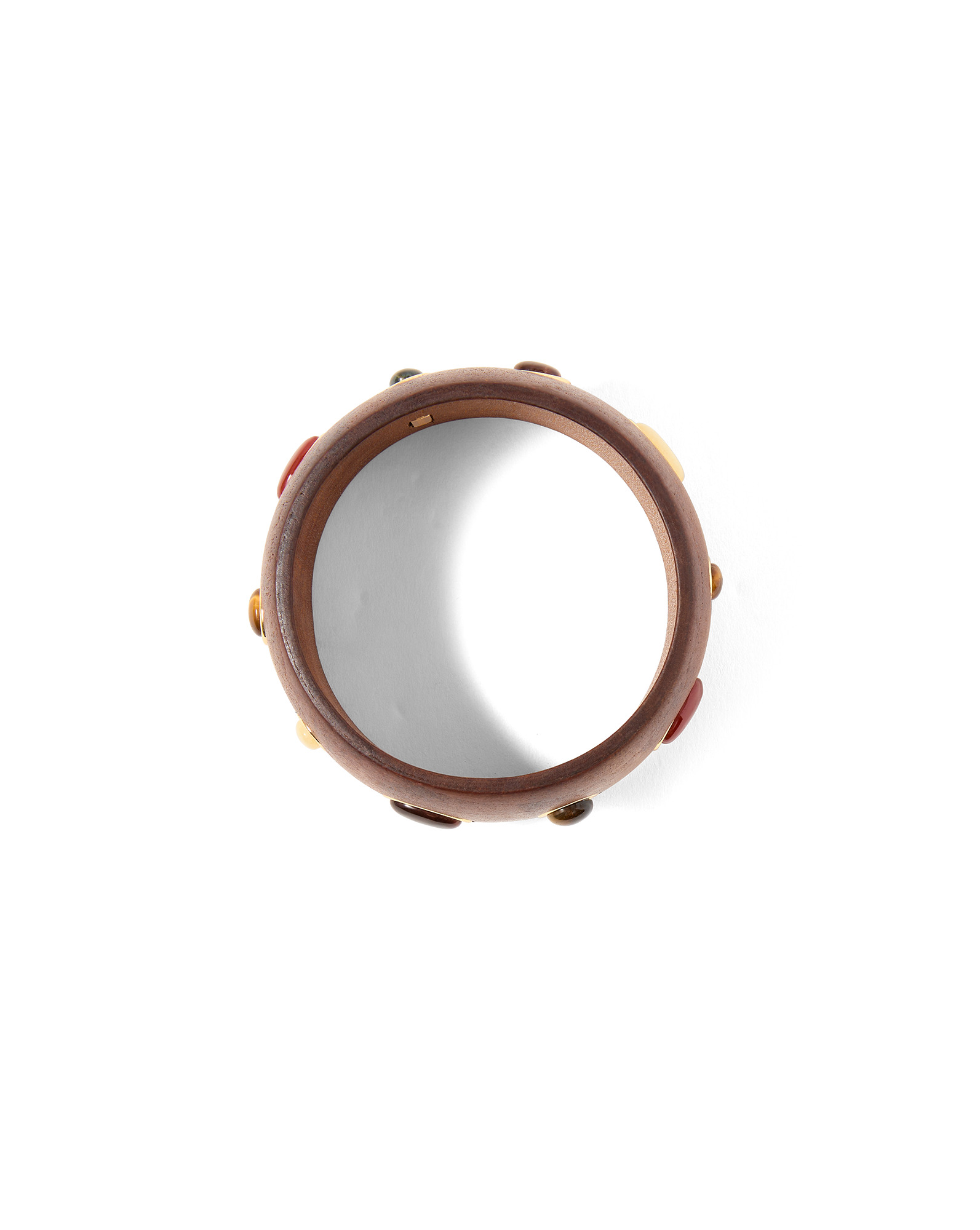 WOOD EMBELLISHED BANGLE - 5