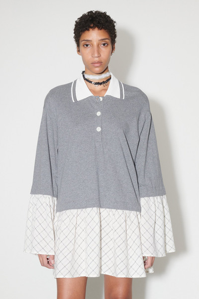 Our Legacy Reminiscing Dress Grey Melange Check outlook