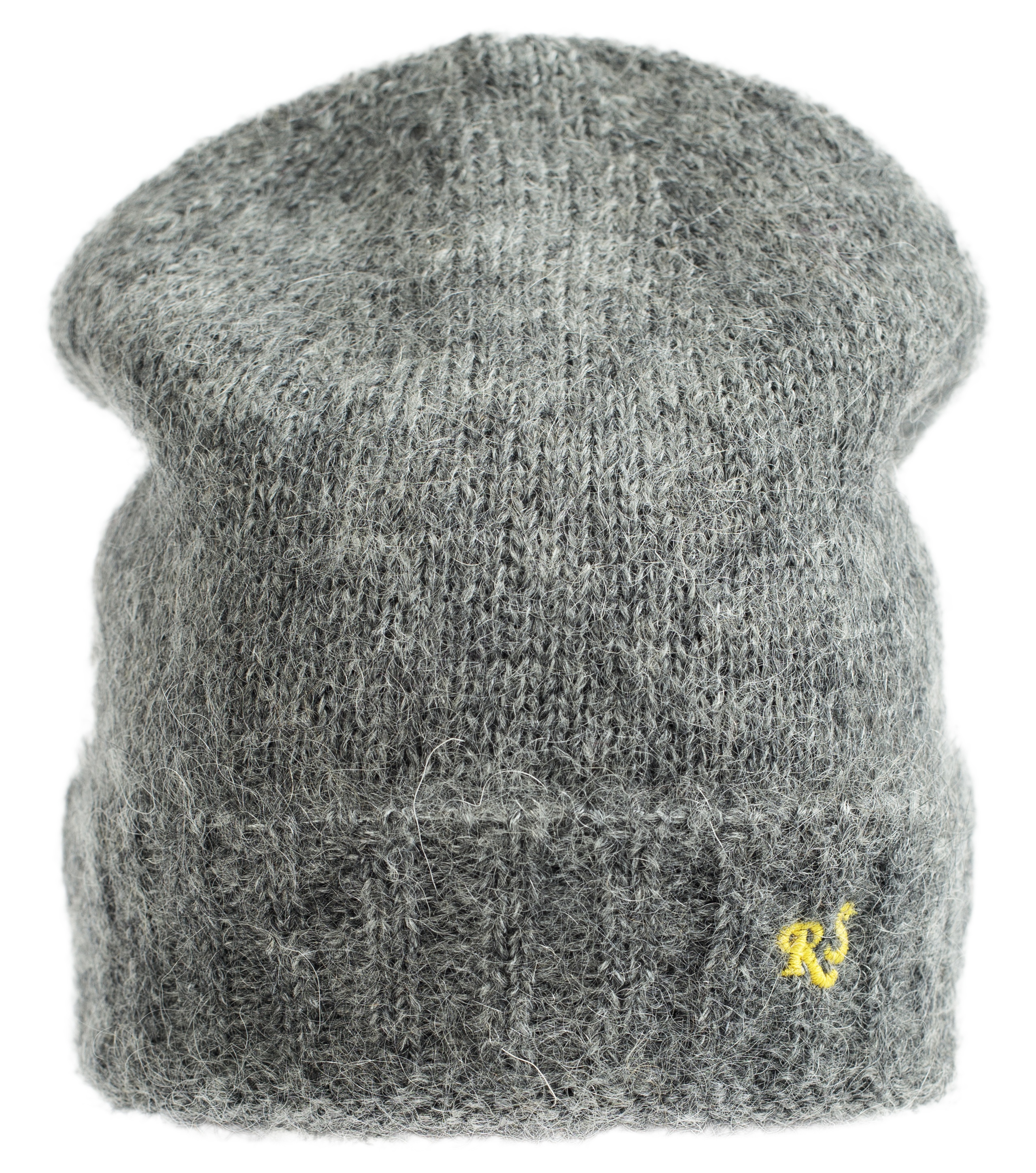 RS KNITTED BEANIE IN GREY - 2