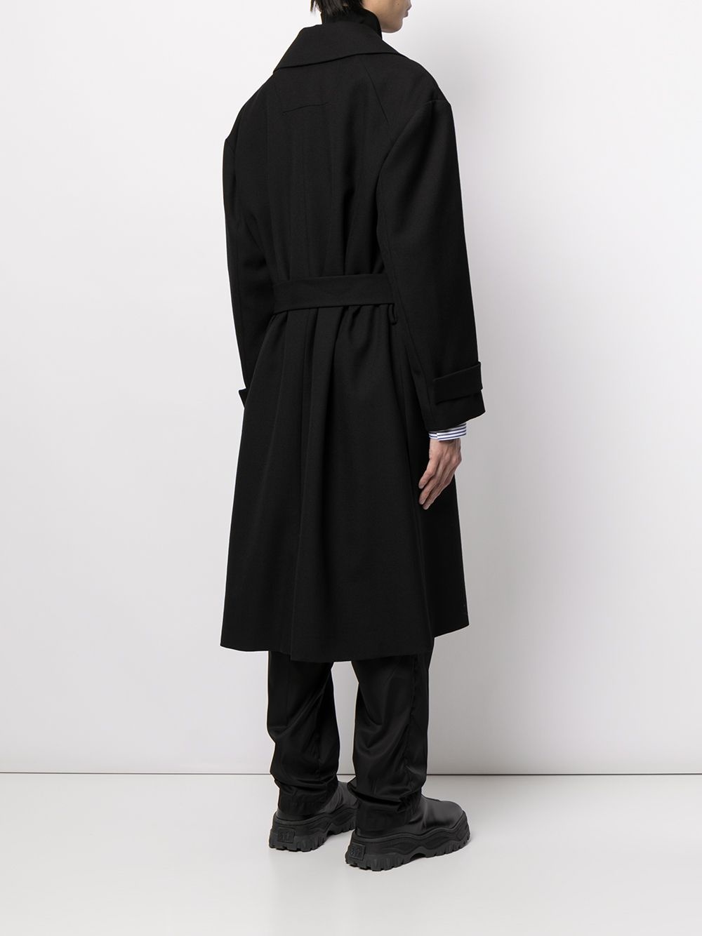 long wool trench coat - 4