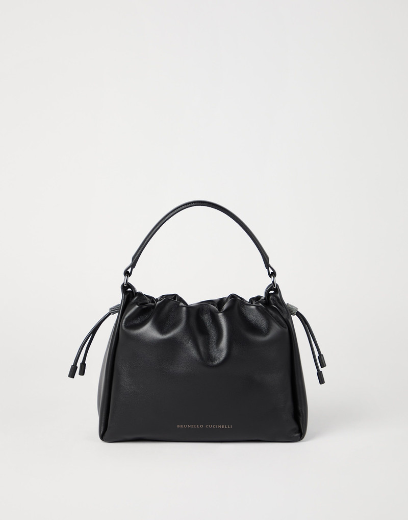 Mellow small bucket bag in soft leather with monili 1