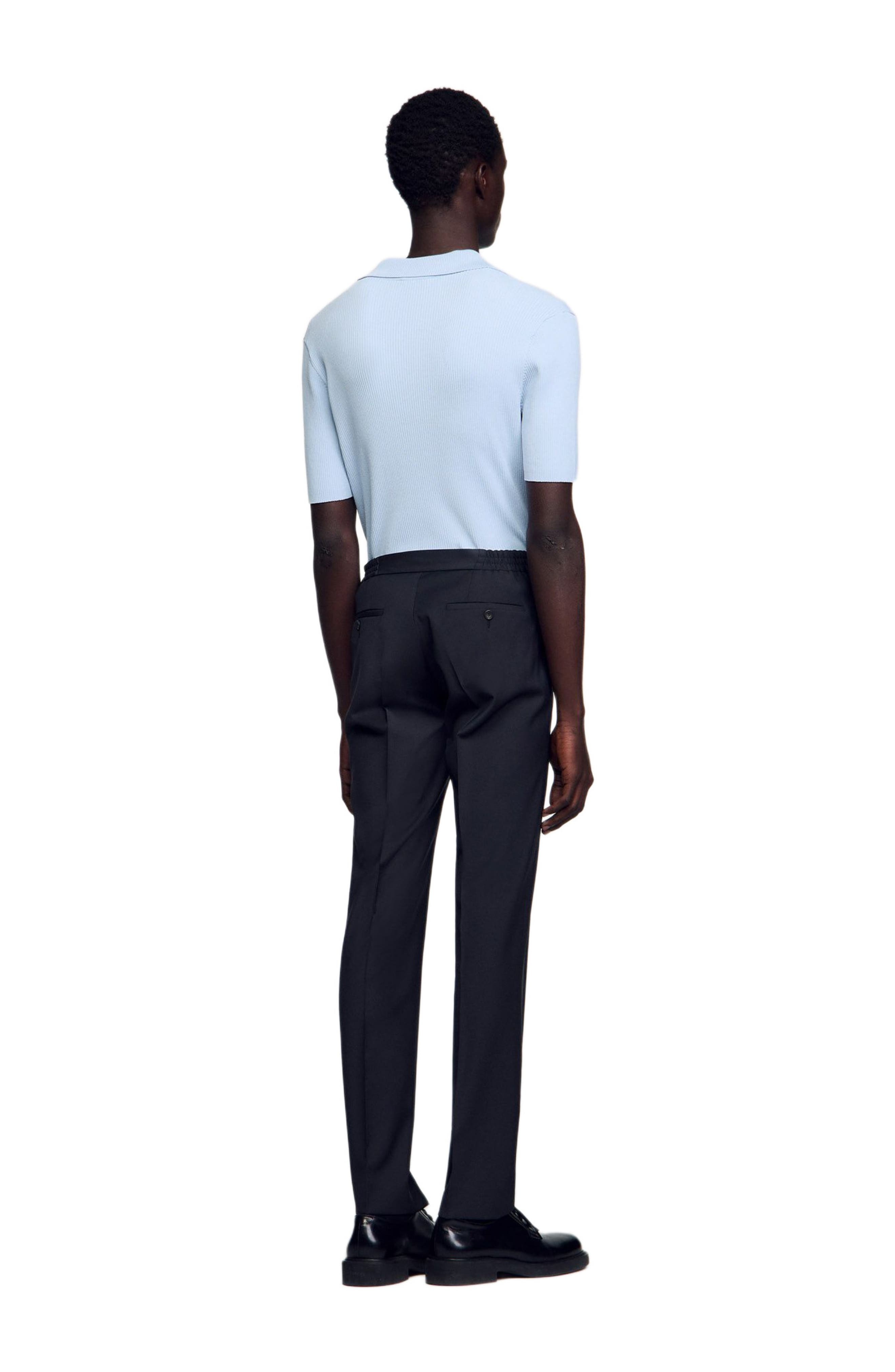 SANDRO Elasticated trousers in Fonte at Nordstrom - 3